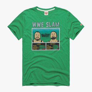 Mens Green WWE Slam The Bushwhackers Shirt